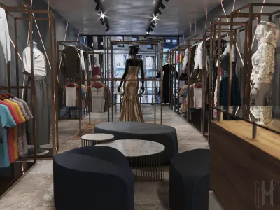 clothes shop 3D model