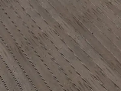 Rustic Wood Planks With Dents PBR Texture Texture