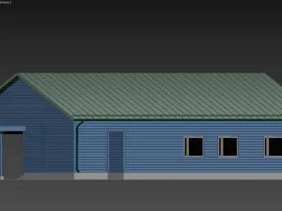 Modern House 005 Finland Low-poly 3D model