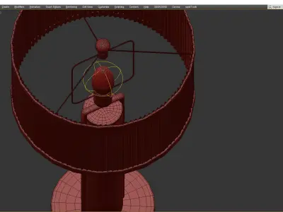  Castro Bauhaus Table Lamp Low-poly 3D model