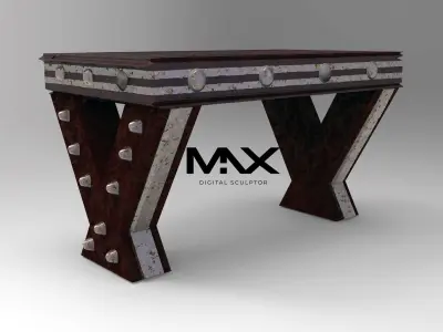 Medieval Style Table Table Top Free 3D print model