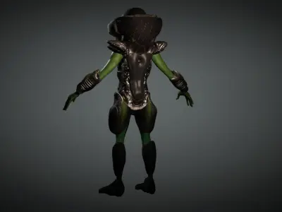 Alien Soldier Low-poly 3D model buy
