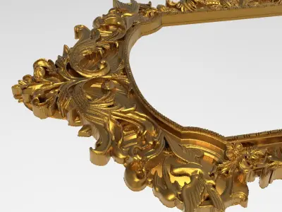 Carved Picture Frame 3D model