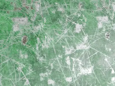 Dirty Painted Green Metal Surface PBR Seamless Texture