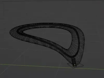 Modern Organic Urban Furniture Tree Bench  Low-poly 3D model