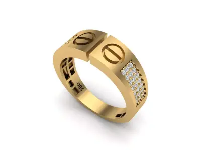Jewelry ring 206 3D print model