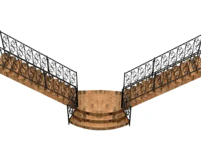 Iron Stair 3D model