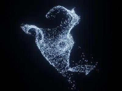 Bending Galaxy 3D model