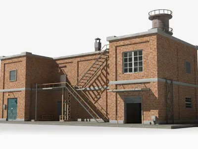 Factory xx2 Low-poly 3D model purchase