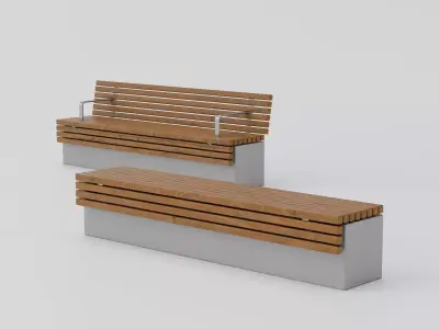 TORD WALL BENCH SEAT 3D model