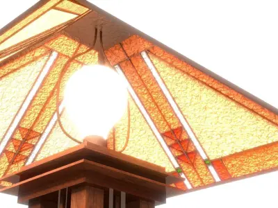 Frank Lloyd Wright Table Lamp 3D model
