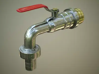Garden Tap 3D model