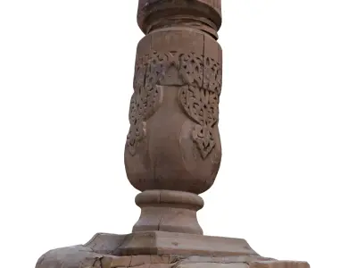 medieval architectural element Low-poly 3D model