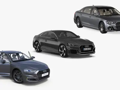  Audi Cars Rigged Collection 