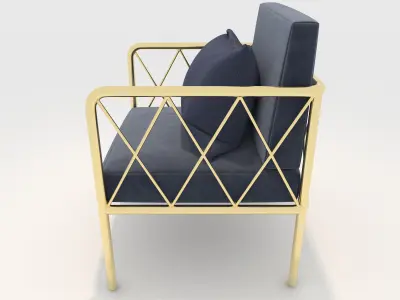 Sofa 1 Seater 15 3D model