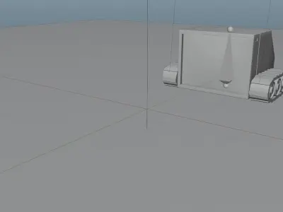 Rocotank Full Rig and Animated Low-poly 3D model