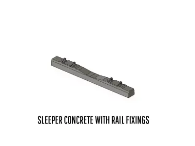 DET-0070 Rail Ties Sleepers set H0-scale 10 items 3D print model