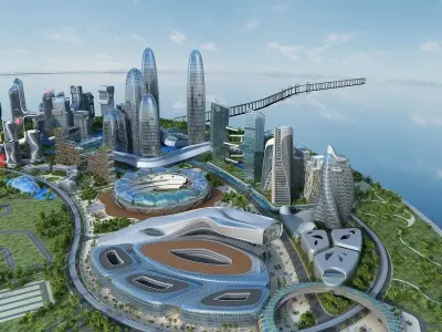 Future city 1 3D model