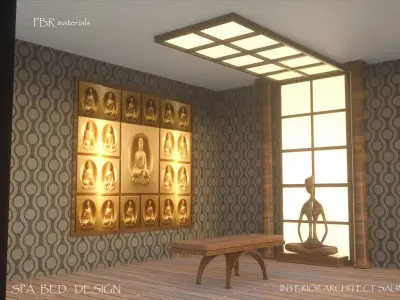 spa bed 3d model 3D model