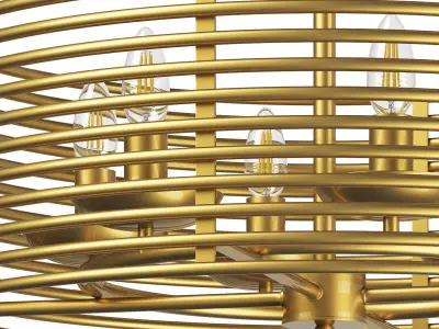728063 Zeta Lightstar hanging chandelier 3D model