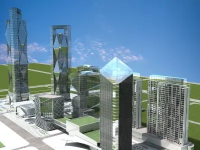 Cityscape 8 3D model