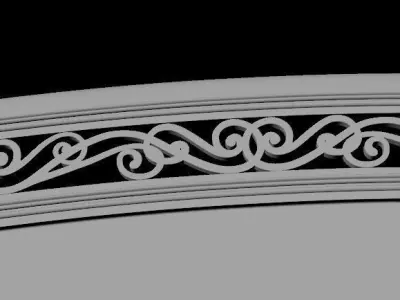 bed headboard 3D model