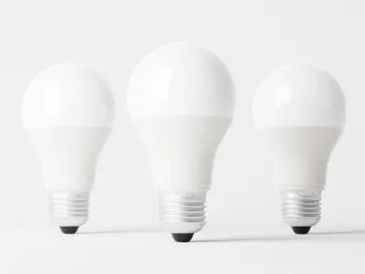 LED bulb Low-poly 3D model