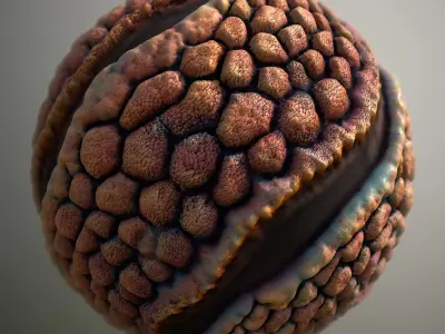 Material Skin Alien 12 Seamless PBR Texture Texture