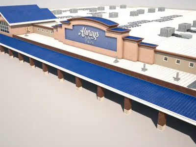 Super Market Building 3D model
