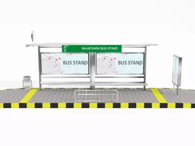 bus stand  3D model