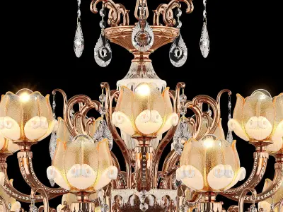 MD 6806-14-7 Osgona Chandelier 3D model