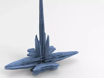 Halo Forerunner Inspired Energy Pilon Generators 9 3D model