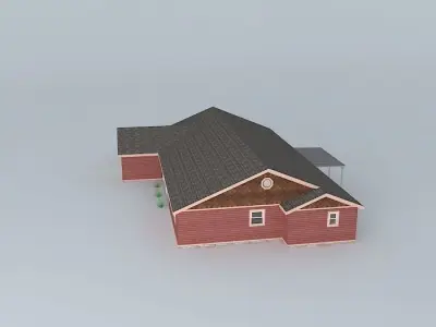 Shingle House furnished Free 3D model