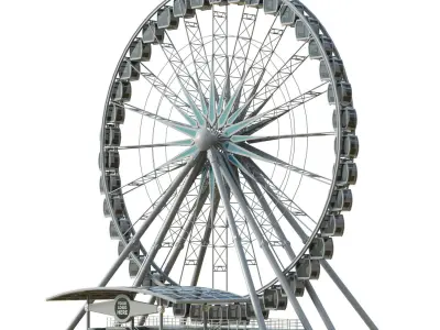 Sky Wheel  Low-poly 3D model