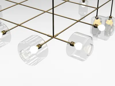 Vesoi Ambaraba Cici Cluster Chandelier 3D model