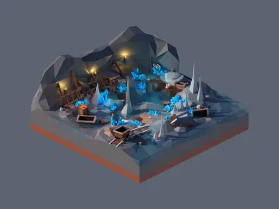 land 83A Low-poly 3D model