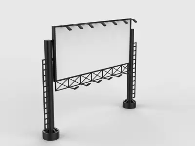 outdoor advertising billboard 06 3D model