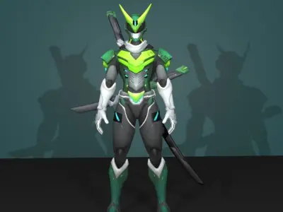 sentai 3D model