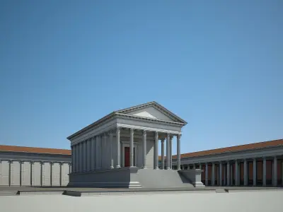 Roman Temple 3D model