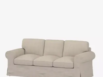 Ektorp 3 seat sofa kilanda light beige 3D model