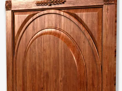 Door0030 door with gold details 3D model