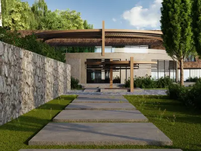 Dream House by the Sea 3D model