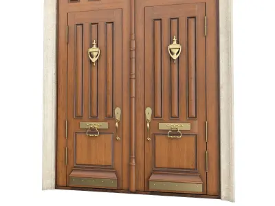 Entrance classic door 86 3D model