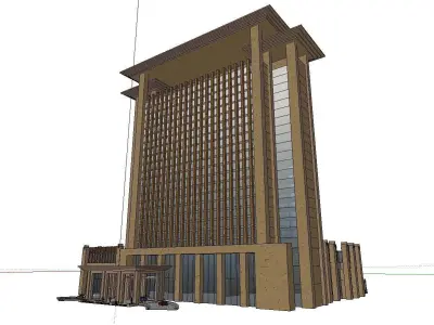 vacation spot-Resort-Fashion Leisure Hotel-0219 3D model