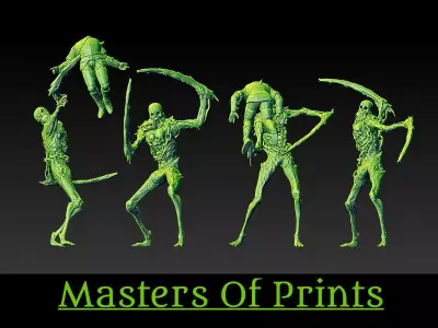 Undead reapers vol2 4 models 3D print model