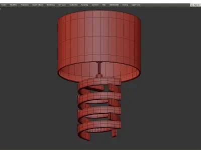 TABLE LAMP BOXTER S Low-poly 3D model