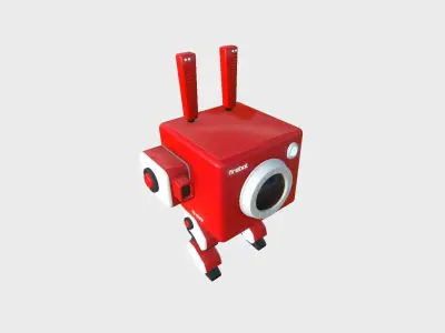 Robot C9 Firebot - Sentinel Character SciFi Design Low-poly 3D model