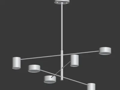 Counterpoint 6 Light Led Pendant 3D model