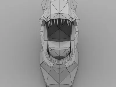 DRACON PAPER HEAD 3D model