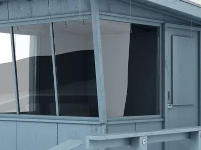 Beach Lifeguard Station 3D model